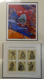 DDR ab Anfängen postfrisch bis 1984 besammelt in 5 Lindner Alben #LZ999