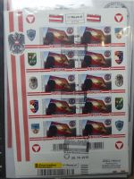 Österreich Zusammenstellung Kleinbögen ab Euro auf Briefe im Album #LZ637