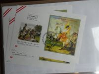 Österreich Zusammenstellung Kleinbögen ab Euro auf Briefe im Album #LZ637