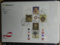 Österreich Zusammenstellung Kleinbögen ab Euro auf Briefe im Album #LZ637