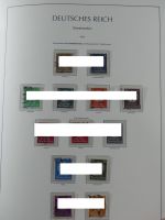 Deutsches Reich ab Brustschild teilbesammelt im Leuchtturm Vordruck #MA031