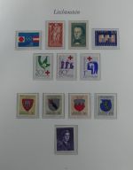 Liechtenstein 1976-1989 ** besammelt im Borek Vordruck #MA033