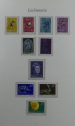 Liechtenstein 1976-1989 ** besammelt im Borek Vordruck #MA033