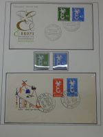 Cept 1956-1975 **/gestempelt oder auf Brief in 3 Lindner Bindern #MA044