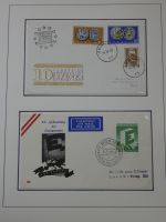 Cept 1956-1975 **/gestempelt oder auf Brief in 3 Lindner Bindern #MA044