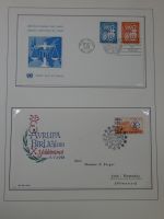 Cept 1956-1975 **/gestempelt oder auf Brief in 3 Lindner Bindern #MA044