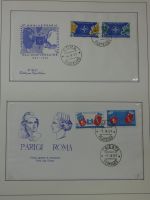 Cept 1956-1975 **/gestempelt oder auf Brief in 3 Lindner Bindern #MA044