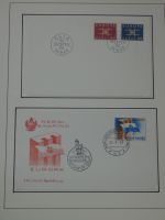 Cept 1956-1975 **/gestempelt oder auf Brief in 3 Lindner Bindern #MA044