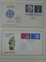 Cept 1956-1975 **/gestempelt oder auf Brief in 3 Lindner Bindern #MA044