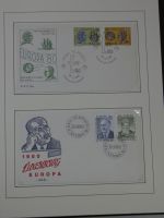 Cept 1956-1975 **/gestempelt oder auf Brief in 3 Lindner Bindern #MA044