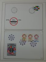 Cept 1956-1975 **/gestempelt oder auf Brief in 3 Lindner Bindern #MA044