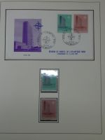 Cept 1956-1975 **/gestempelt oder auf Brief in 3 Lindner Bindern #MA044