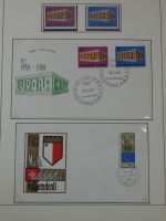 Cept 1956-1975 **/gestempelt oder auf Brief in 3 Lindner Bindern #MA044