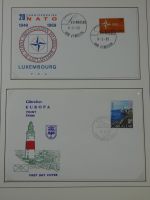 Cept 1956-1975 **/gestempelt oder auf Brief in 3 Lindner Bindern #MA044