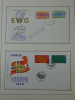 Cept 1956-1975 **/gestempelt oder auf Brief in 3 Lindner Bindern #MA044