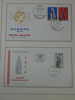 Cept 1956-1975 **/gestempelt oder auf Brief in 3 Lindner Bindern #MA044