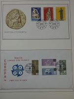 Cept 1956-1975 **/gestempelt oder auf Brief in 3 Lindner Bindern #MA044