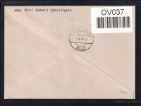 Französische Zone Württemberg 40 A, 42 A auf Brief geprüft Schlegel BPP #OV037