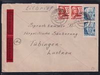 Französische Zone Württemberg 24 u.a. auf Brief als Mischfrankatur #OV064