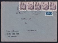 Französische Zone Württemberg 29 auf Brief als Mehrfachfrankatur #OV085