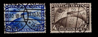 Deutsches Reich 438-439 X gestempelt geprüft Schlegel BPP #DAR09