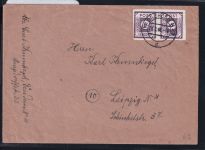 Sowjetische Zone 62 b u auf Brief geprüft Ströh BPP #DAR42