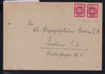 Sowjetische Zone 63 auf Brief Ost- Sachsen #DAR44