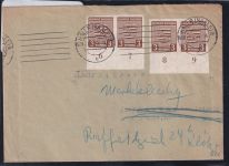 Sowjetische Zone 67 x auf Brief Provinz Sachsen #DAR52
