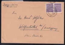 Sowjetische Zone 69 X auf Brief Provinz Sachsen #DAR56