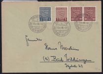 Sowjetische Zone 73, 74, 78 X auf Brief Provinz Sachsen #DAR63