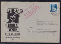 Französische Zone Baden 24 auf Brief als Einzelfrankatur portogerecht #DAL19