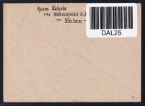 Französische Zone Baden 30 auf Brief als Mehrfachfrankatur portogerecht #DAL25