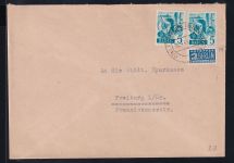 Französische Zone Baden 30 auf Brief als Mehrfachfrankatur portogerecht #DAL26