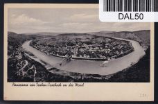 Französische Zone Rheinland Pfalz 30 auf Postkarte als EF, portogerecht #DAL50