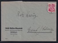 Französische Zone Rheinland Pfalz 25 auf Brief als EF, portogerecht #DAL57