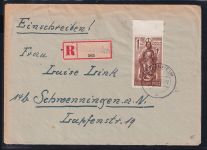 Französische Zone Rheinland Pfalz 15 auf Brief als EF, überfrankiert #DAL67