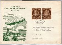 Berlin 101 auf Brief als Mehrfachfrankatur Ausland #DAU13