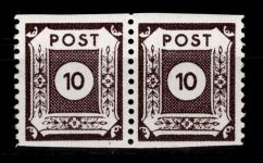 SBZ 45 E waag. Paar postfrisch geprüft Dr. Jasch BPP #DAU31