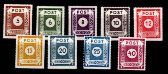 SBZ 42 G - 50 G ( Ga) mit Falz geprüft Dr. Jasch BPP #DAU45