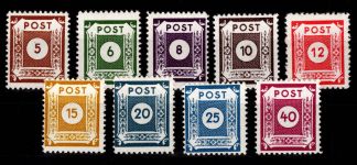 SBZ 42 D - 50 D III (D III a) mit Falz geprüft Dr. Jasch BPP #DAU47