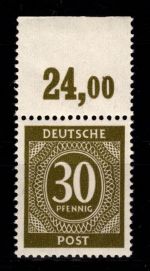 Alliierte Besetzung 928 a P OR dgz gestempelt Farbprüfung Arge #DBB37