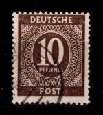 Alliierte Besetzung 918 d gestempelt Farbprüfung Arge #DBB78