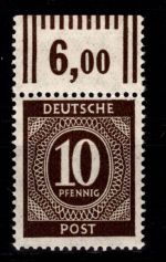 Alliierte Besetzung 918 W OR postfrisch signiert Hohmann #DBB84