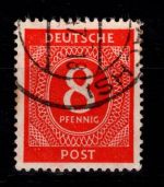 Alliierte Besetzung 917 b gestempelt Farbprüfung Arge #DBB86