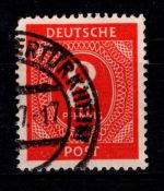Alliierte Besetzung 917 aa gestempelt Farbprüfung Arge #DBB88