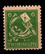 SBZ 95 A X dv PF XI postfrisch Plattenfehler XI, geprüft Jasch BPP #DBD39