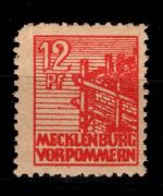 SBZ 36 ye postfrisch geprüft Thom BPP #DBF61