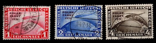 Deutsches Reich 456-458 gestempelt geprüft Schlegel bzw. Peschl BPP #DBC13