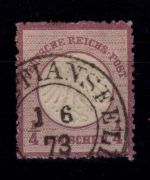 Deutsches Reich 16 gestempelt kleine helle Stelle #DBC40