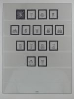 Deutschland nach 1945 Vordruck der Zonen im Lindner Binder #MA059